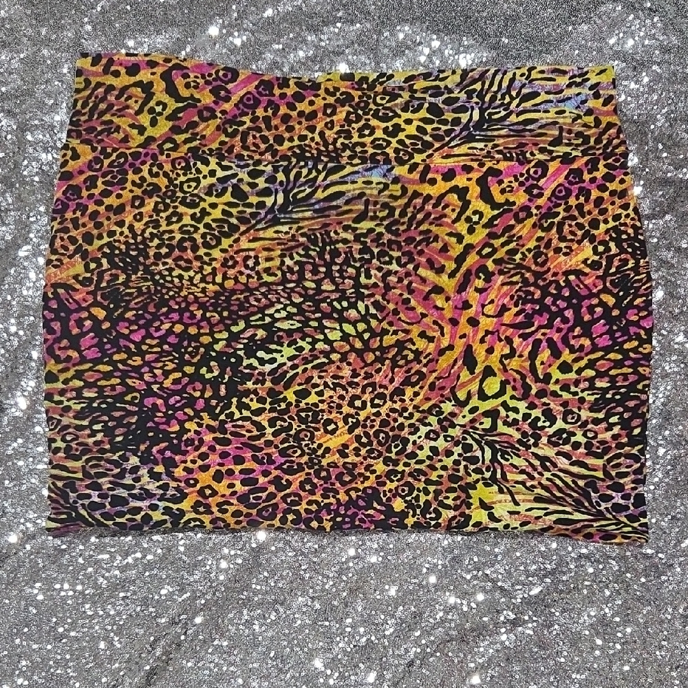 Deb Vibrant Animal Print Mini Skirt